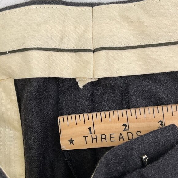 Duca Di Mantova Suit Men 42R 34Wx30L Black Classic Flannel Wool Molteni Gabriele - Picture 16 of 16